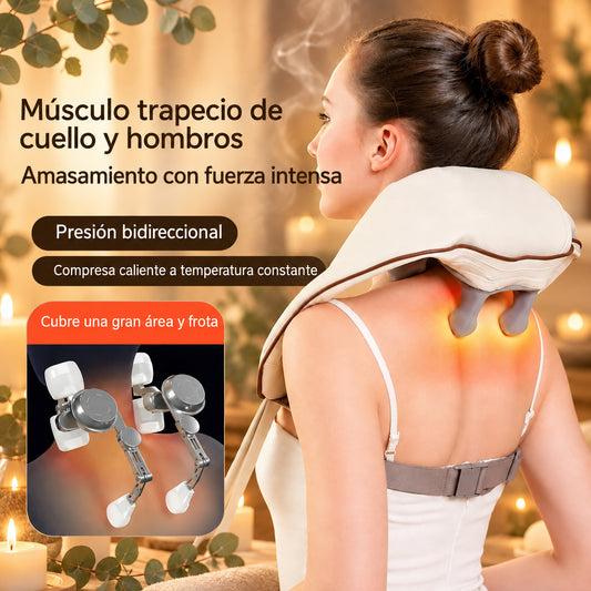 Masajeador Recargable para Cuello y Hombros con Calor